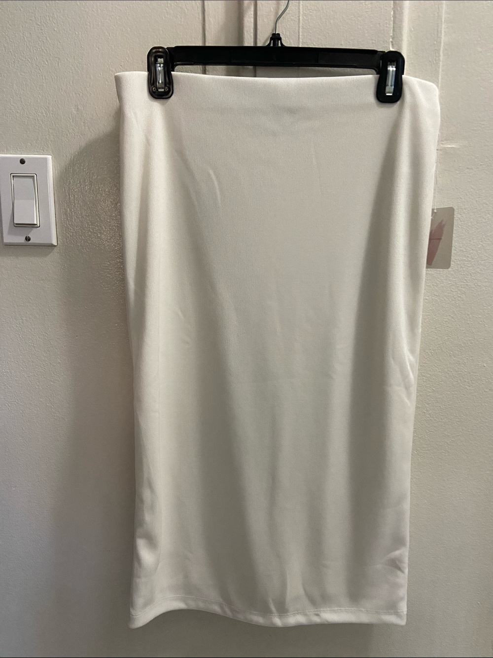Forever 21 Cream Midi Tube Skirt